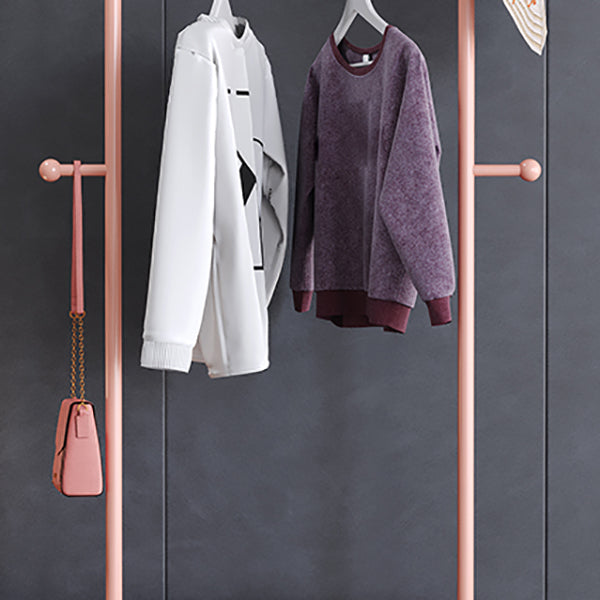 Modern Metal Coat Rack Classic Plain Coat Hanger with Castors