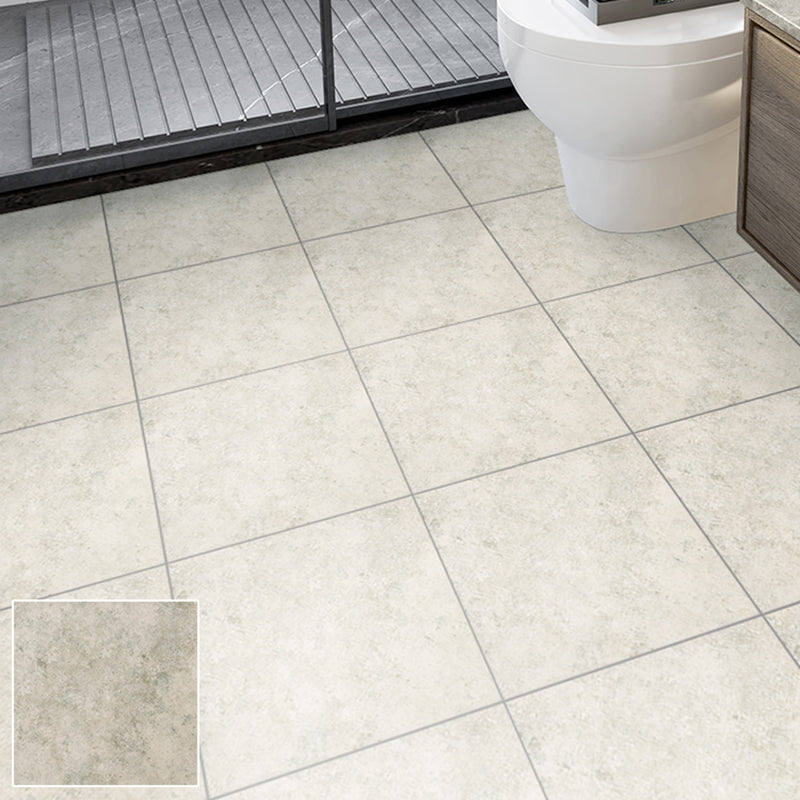 Square Bathroom PVC Flooring 12" x 12" x 0.07mm Peel and Stick Vinyl Flooring