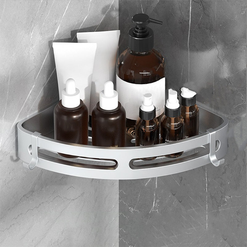 Modern Bath Hardware Set Bath Shelf Silver/Black Bathroom Accessory Kit