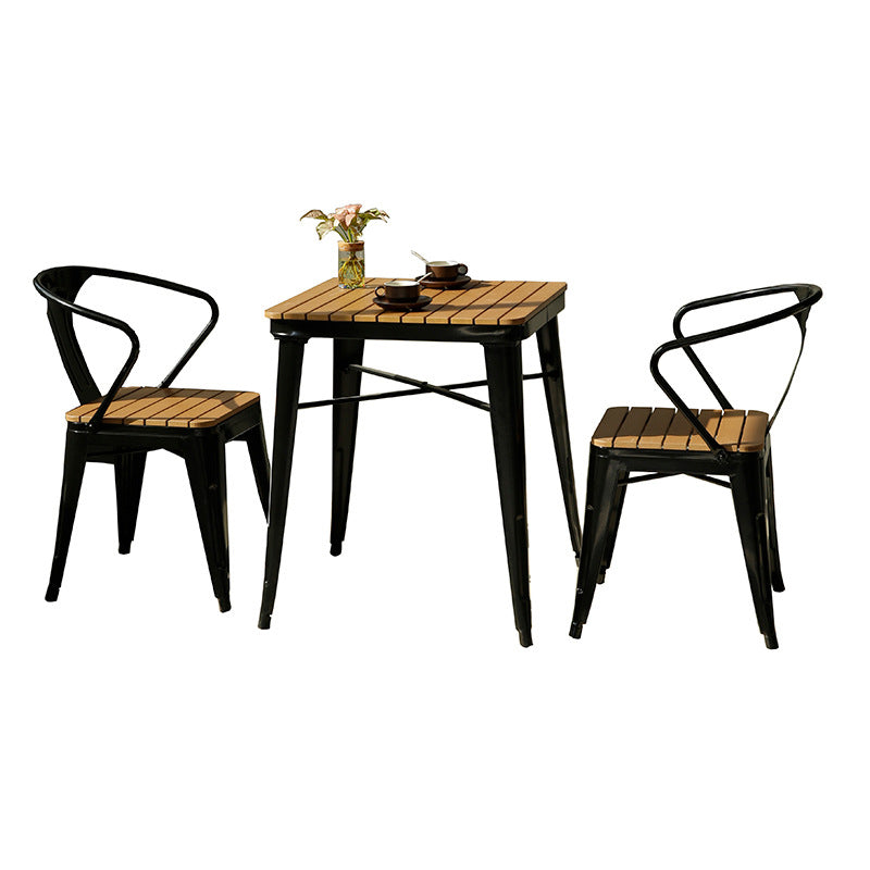 Industrial 1/3/5 Pieces Metal Dining Set Reclaimed Wood Dining Table Set