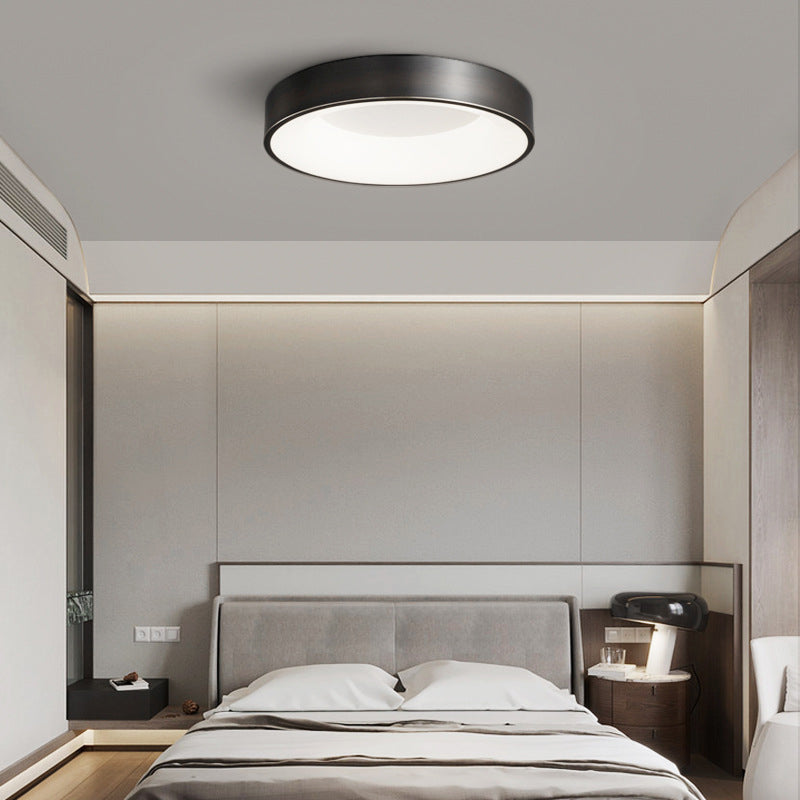 Modern Drum Ceiling Lighting Metal 1-Light Ceiling Mount Light Fixture