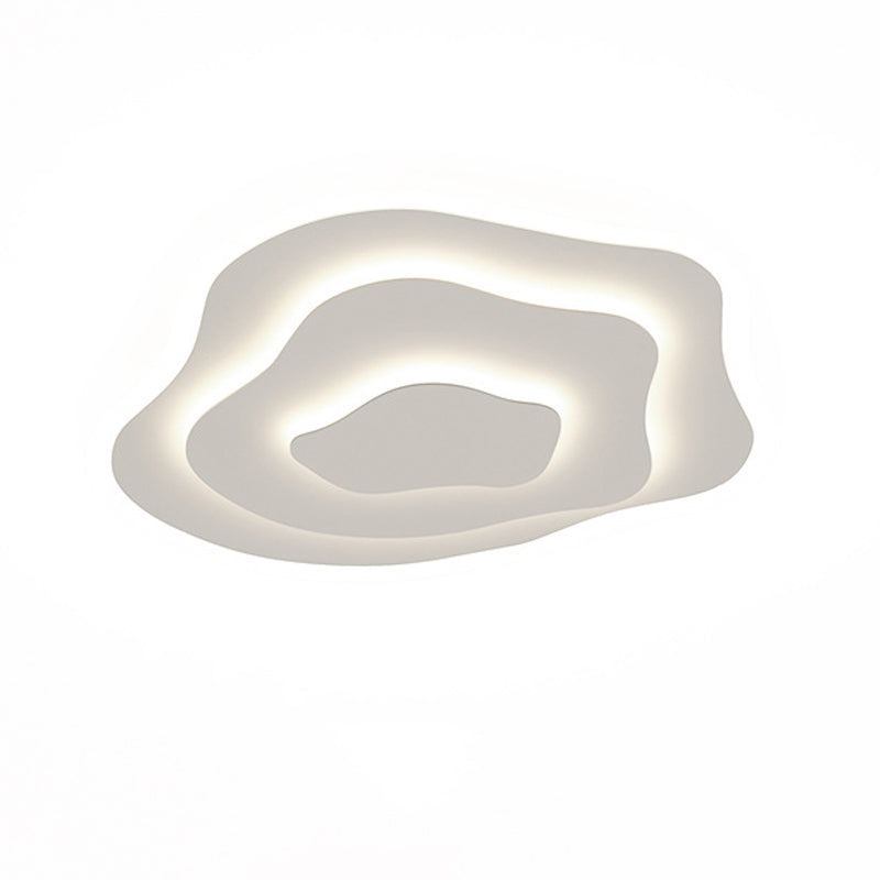 Modern Style Wave Shape Flush Mount Acrylic Ceiling Light for Living Room