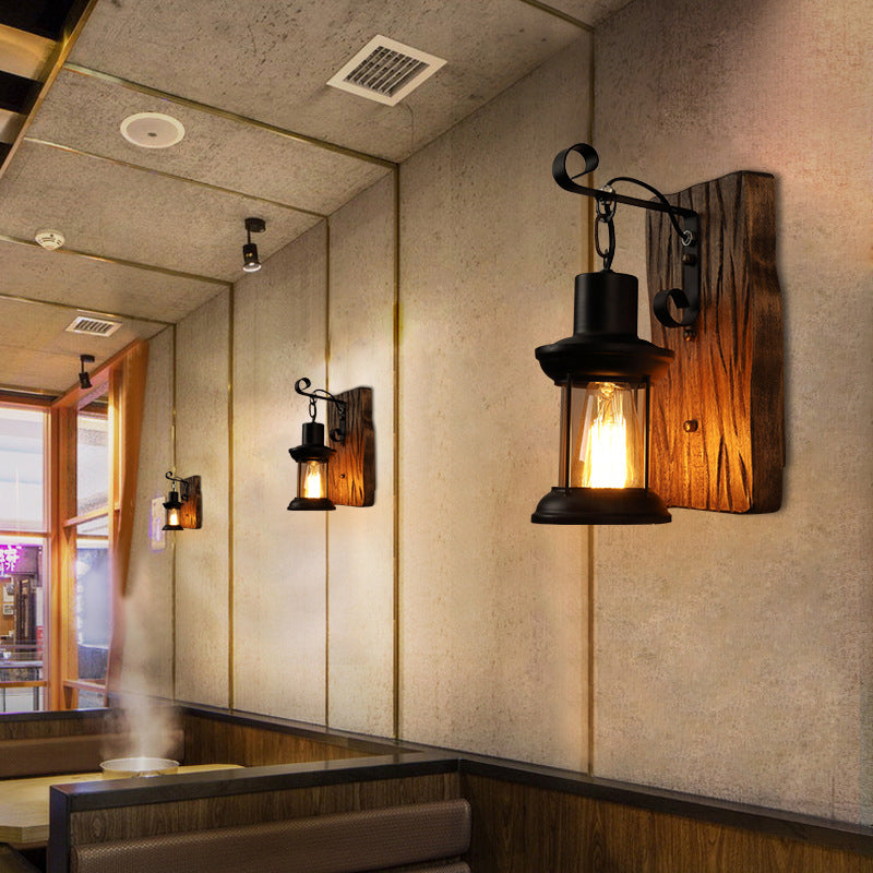 Industrial Glass Wall Light Sconces Simple Sconce Lighting for Living Room