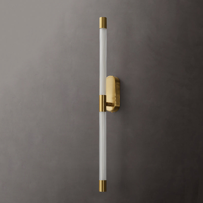 Postmodern Metal Wall Sconce Linear Shape Wall Lighting Ideas with Acrylic Shade