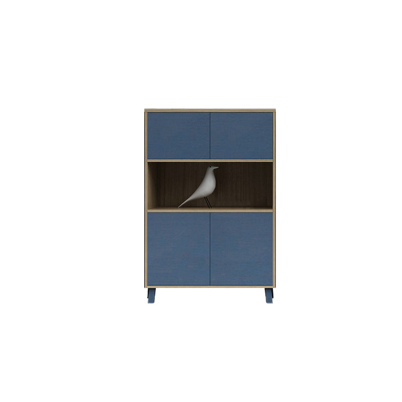 Coastal File Cabinet Color Block Wood Vertical Filing Cabinet