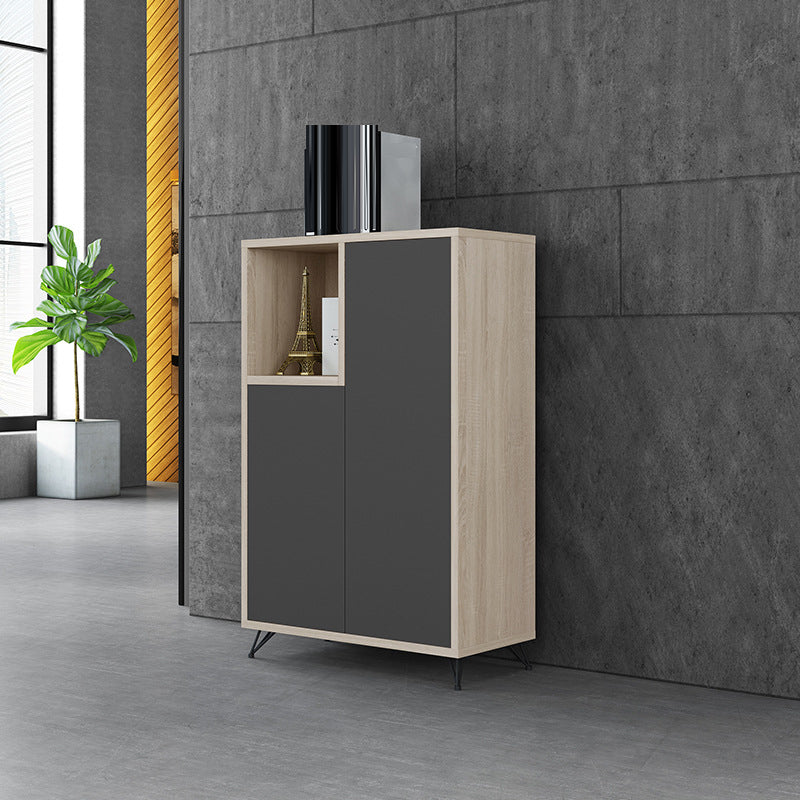 Industrial Vertical File Cabinet Wood Filing Cabinet for Home Office