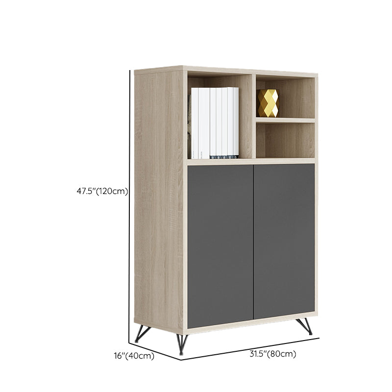 Industrial Vertical File Cabinet Wood Filing Cabinet for Home Office