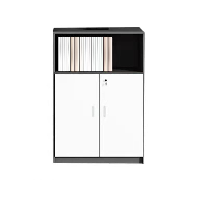 Industrial Style Vertical File Cabinet Locking Storage Wood Filing Cabinet