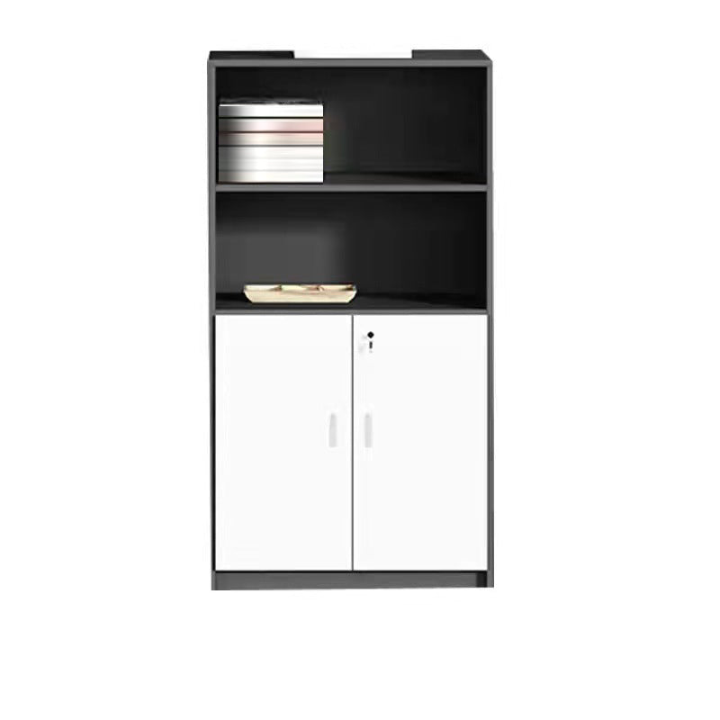 Industrial Style Vertical File Cabinet Locking Storage Wood Filing Cabinet