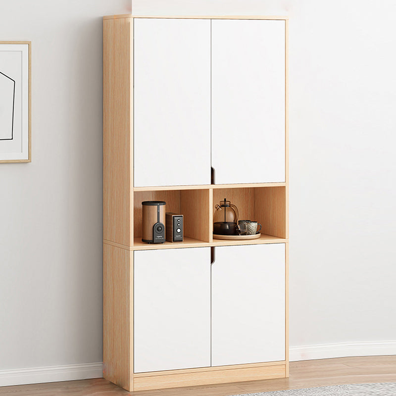 Contemporary Filing Cabinet Storage Shelves Glass Detail Wood File Cabinet