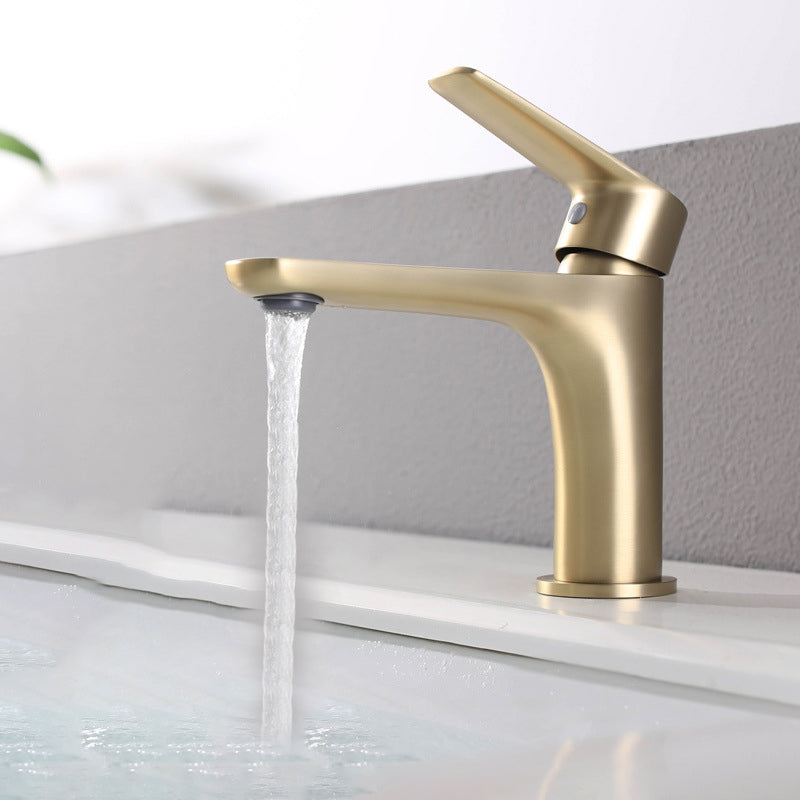 Light Luxury Vessel Sink Faucet Lever Handle Single Hole Bathroom Faucet