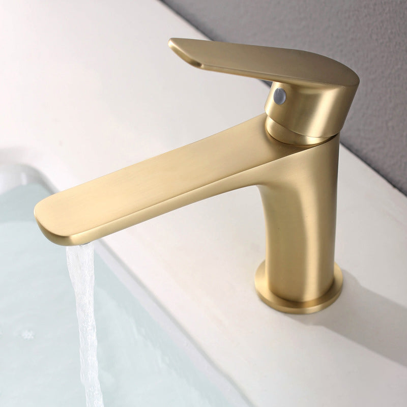 Light Luxury Vessel Sink Faucet Lever Handle Single Hole Bathroom Faucet