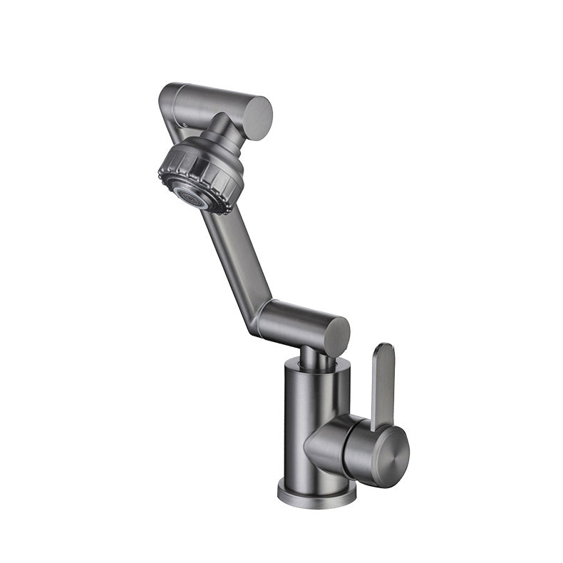 Contemporary Centerset Faucet Lever Handles Low Arc Stainless Steel Faucet