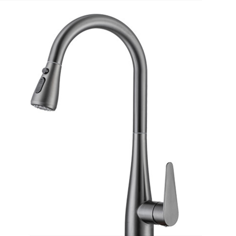 Modern 1-Handle Kitchen Faucet Stainless Steel Standard Kitchen Faucet