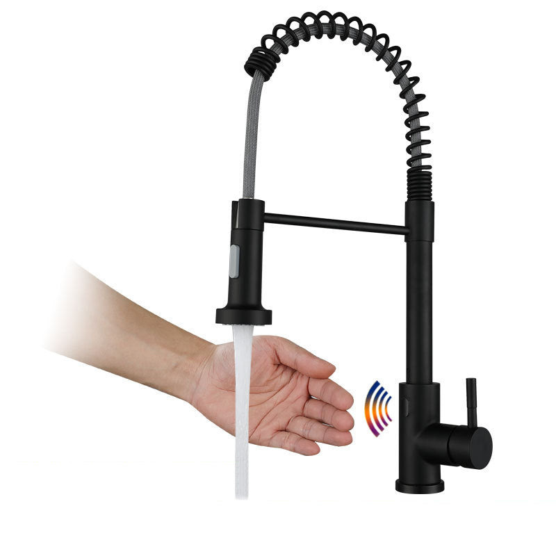 Modern Farmhouse Spring Spout One Handle Kitchen Faucet High Arch Water Filler