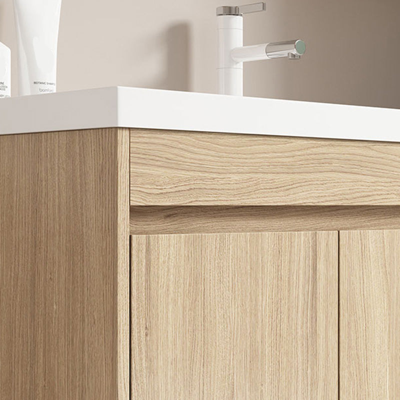 Contemporary Wood Sink Cabinet Mirror Cabinet Wall-Mounted Vanity Cabinet