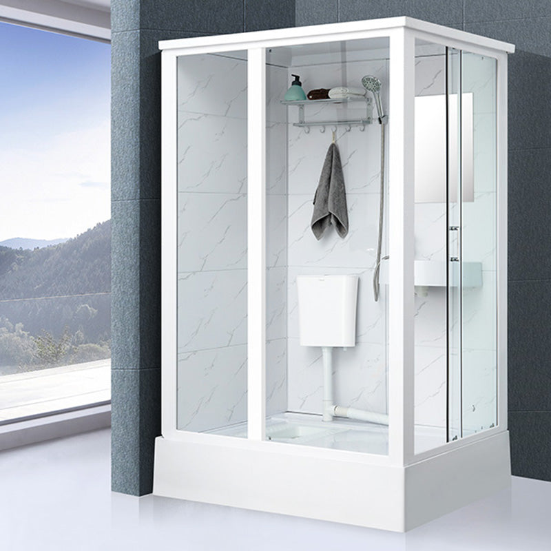 Linear Sliding Shower Enclosure Metal Framed Shower Enclosure with Tempered Glass