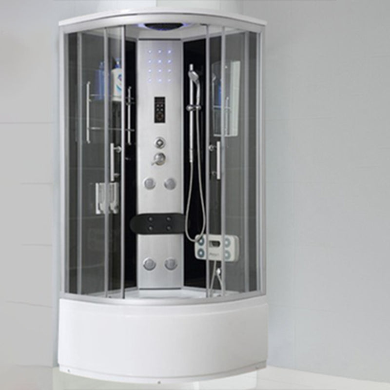 Curved Sliding Shower Enclosure Framed Tempered Glass Shower Enclosure