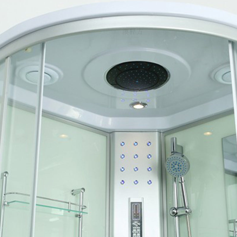 Curved Sliding Shower Enclosure Framed Tempered Glass Shower Enclosure