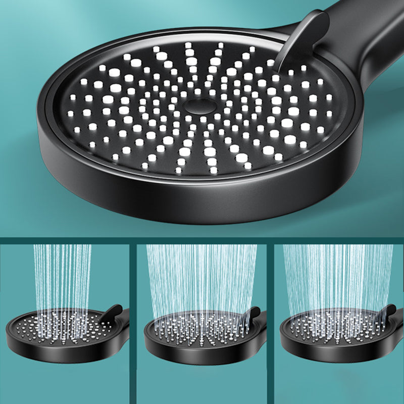 Contemporary Round Shower Head Pure Color Handheld Shower Head