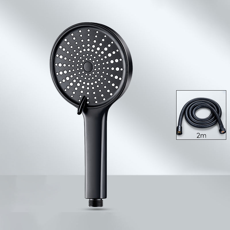 Contemporary Round Shower Head Pure Color Handheld Shower Head