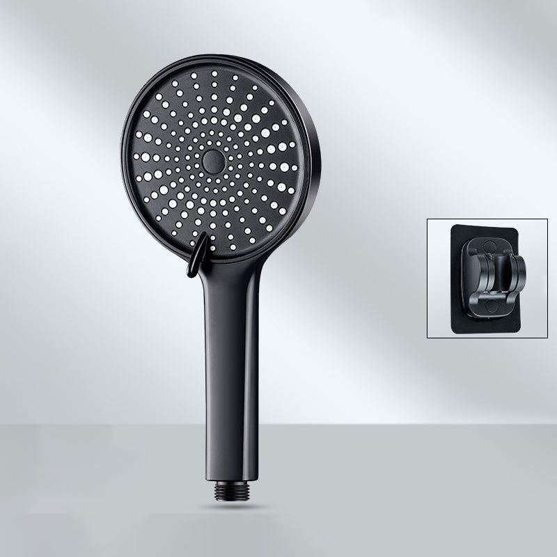 Contemporary Round Shower Head Pure Color Handheld Shower Head