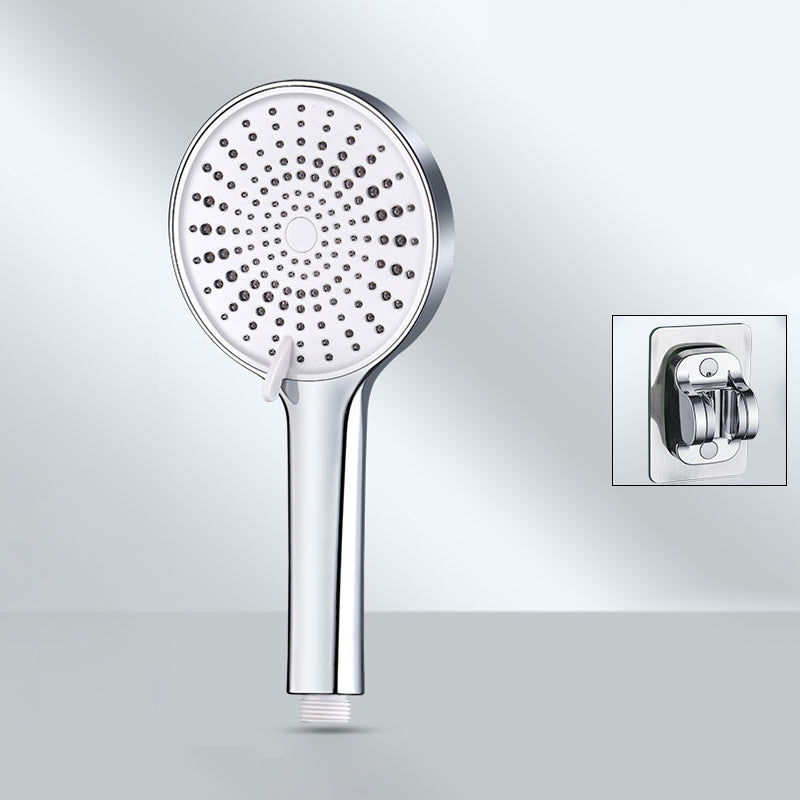 Contemporary Round Shower Head Pure Color Handheld Shower Head