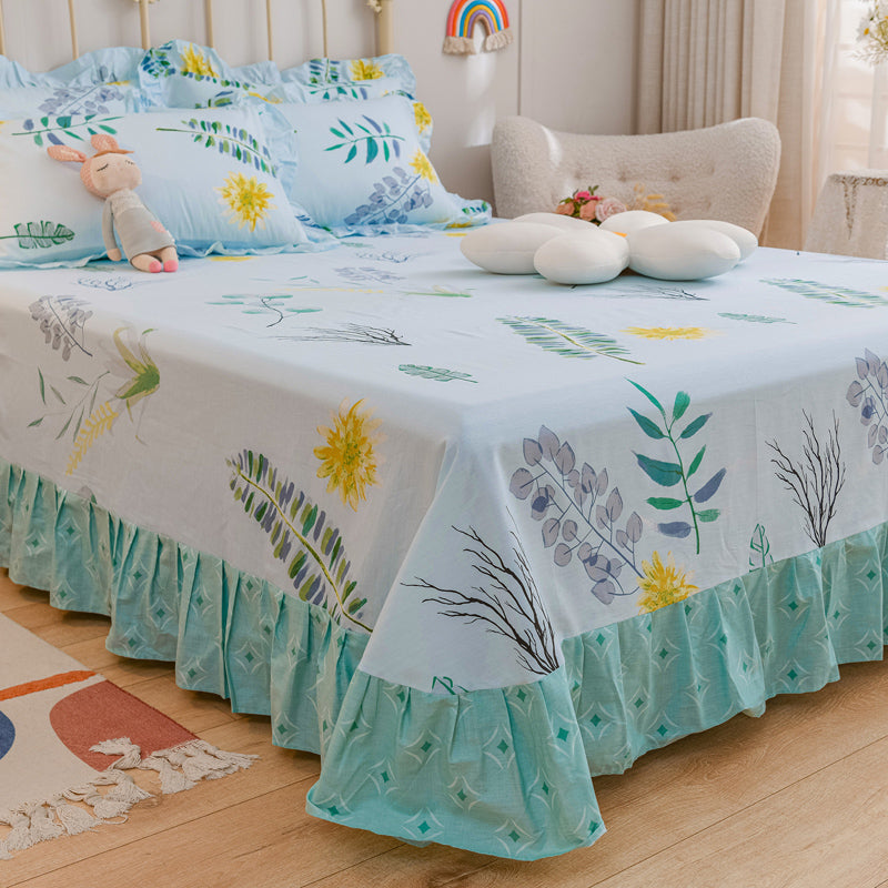 Cotton Bed Sheet Home Bedroom Dormitory Simple Bed Sheet Set