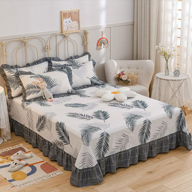 Cotton Bed Sheet Home Bedroom Dormitory Simple Bed Sheet Set