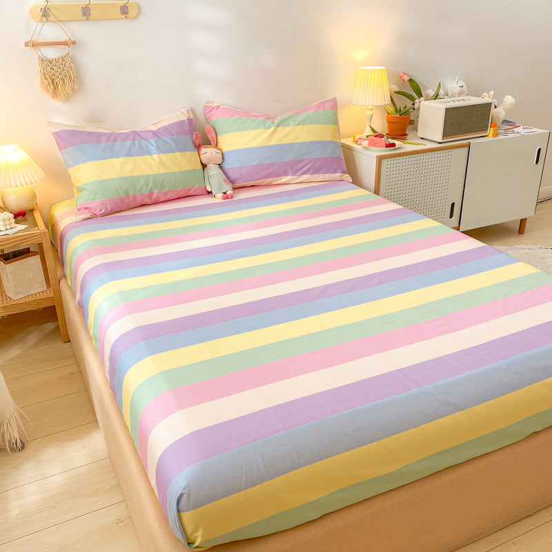 Pure Cotton Bed Sheet Home Bedroom Dormitory Simple Bed Sheet Set