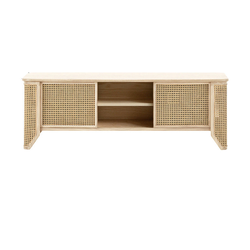 Solid Wood TV Media Console Scandinavian TV Stand for Living Room