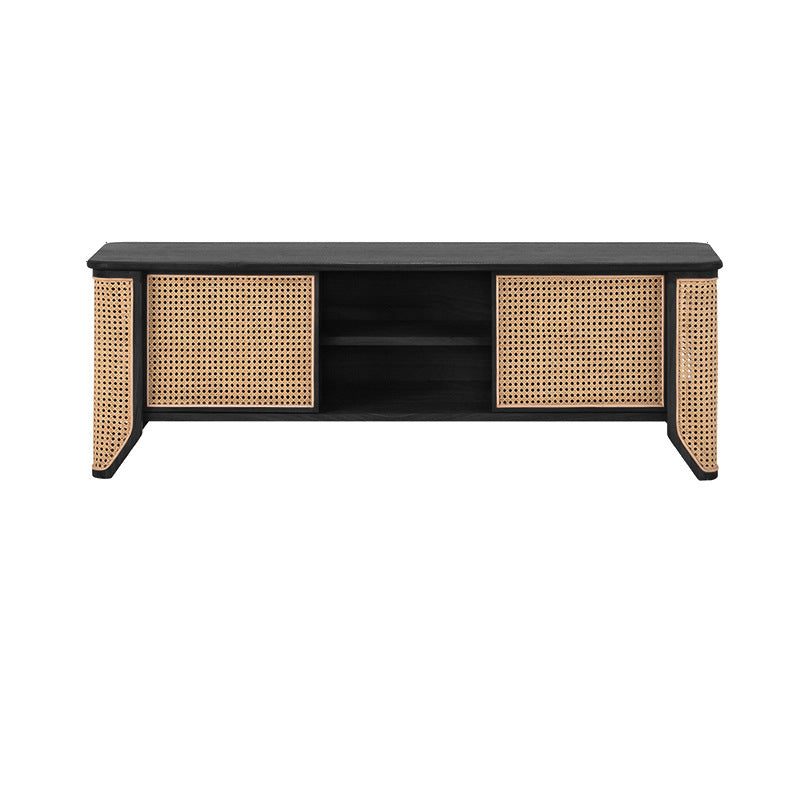 Solid Wood TV Media Console Scandinavian TV Stand for Living Room