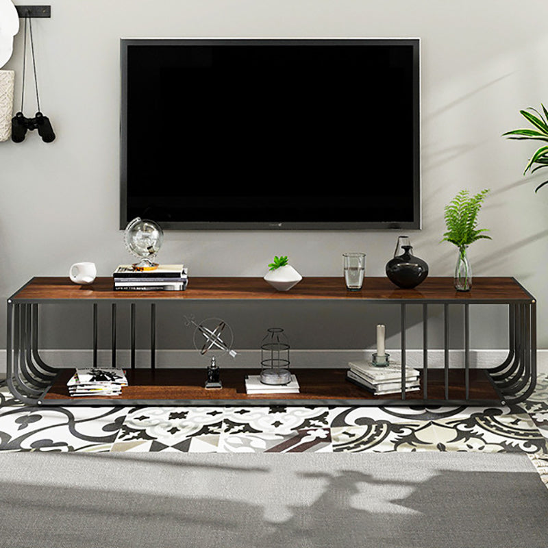 Contemporary TV Console Open Storage TV Stand Console for Living Room