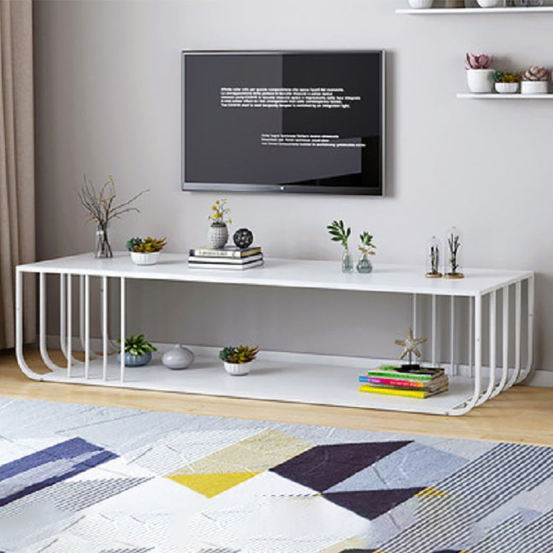 Contemporary TV Console Open Storage TV Stand Console for Living Room