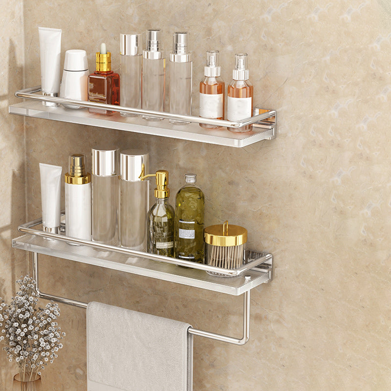 Modern Silver/Gold Bathroom Hardware Set Bath Shelf Bathroom Set