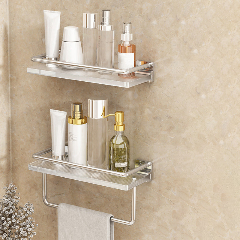 Modern Silver/Gold Bathroom Hardware Set Bath Shelf Bathroom Set