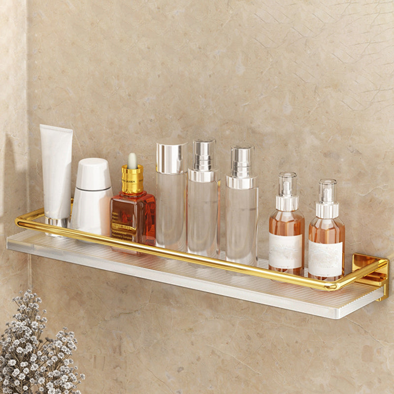 Modern Silver/Gold Bathroom Hardware Set Bath Shelf Bathroom Set