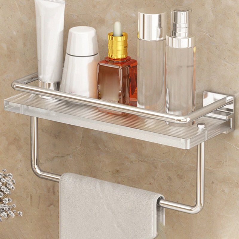 Modern Silver/Gold Bathroom Hardware Set Bath Shelf Bathroom Set