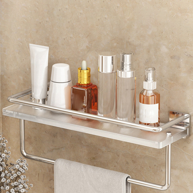 Modern Silver/Gold Bathroom Hardware Set Bath Shelf Bathroom Set