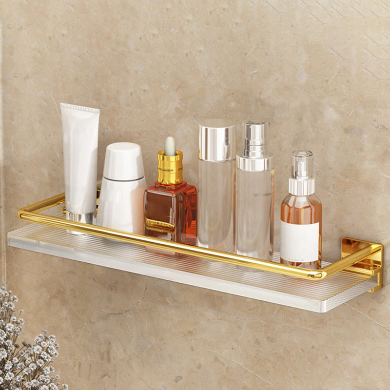 Modern Silver/Gold Bathroom Hardware Set Bath Shelf Bathroom Set