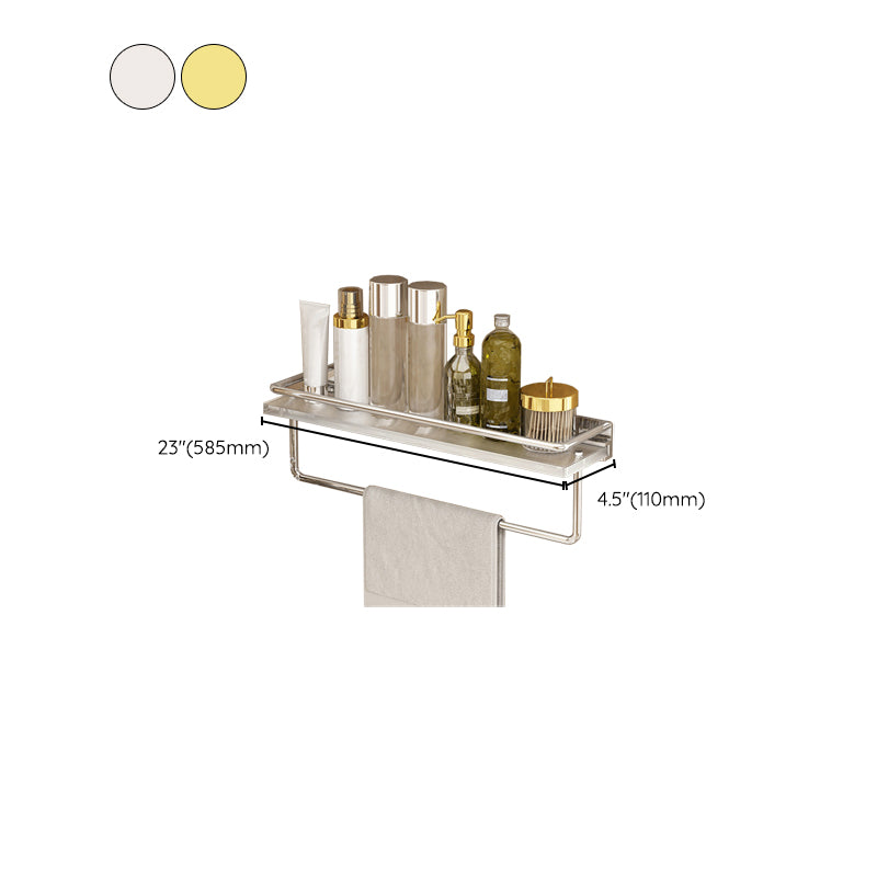 Modern Silver/Gold Bathroom Hardware Set Bath Shelf Bathroom Set