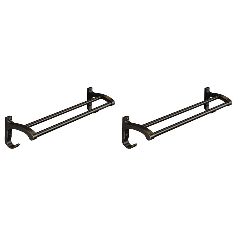 Modern Black Metal Bath Hardware Set Towel Bar Bathroom Hardware Set