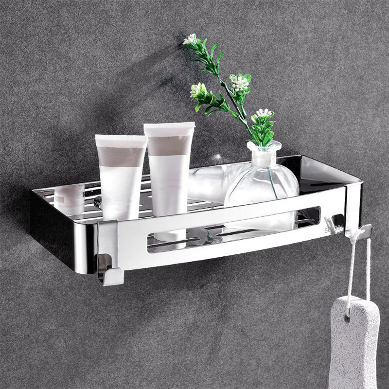 Modern Bathroom Hardware Set Silver Bath Shelf Bath Hardware Set