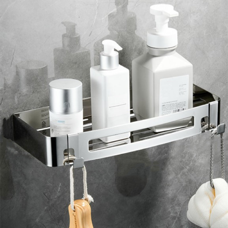 Modern Bathroom Hardware Set Silver Bath Shelf Bath Hardware Set