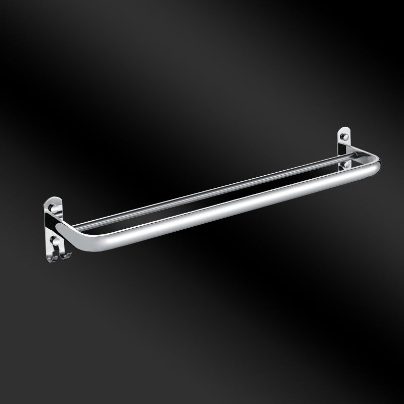 Chrome Modern Bathroom Hardware Set Stainless Steel Robe Hooks/Towel Bar & Bath Shelf