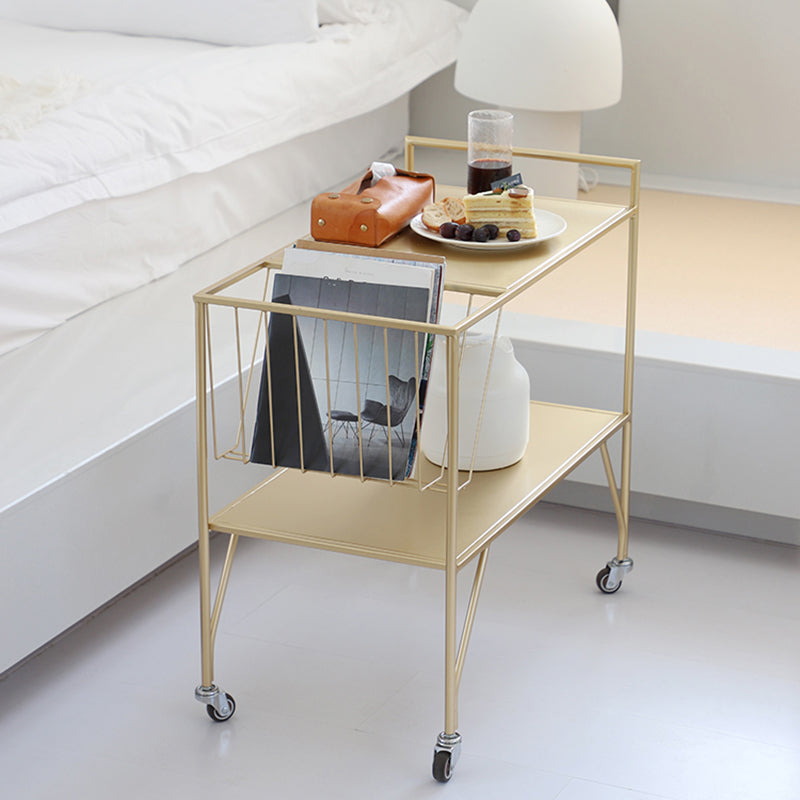 Contemporary Bedside Cabinet Lower Shelf Night Table for Bedroom