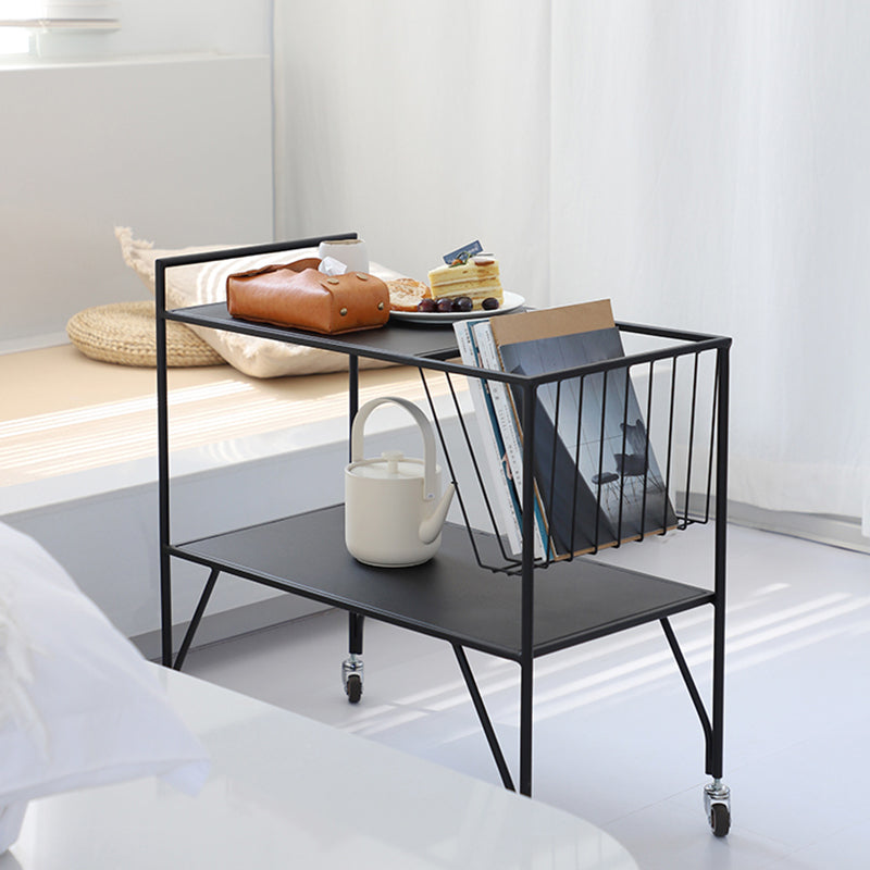 Contemporary Bedside Cabinet Lower Shelf Night Table for Bedroom