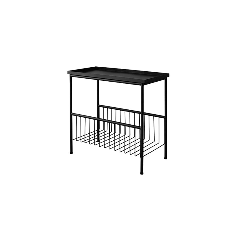 Open Storage Bedside Cabinet Contemporary Night Table for Bedroom