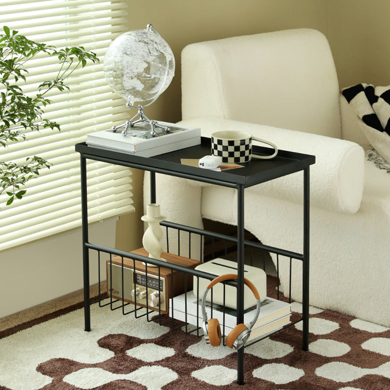 Open Storage Bedside Cabinet Contemporary Night Table for Bedroom