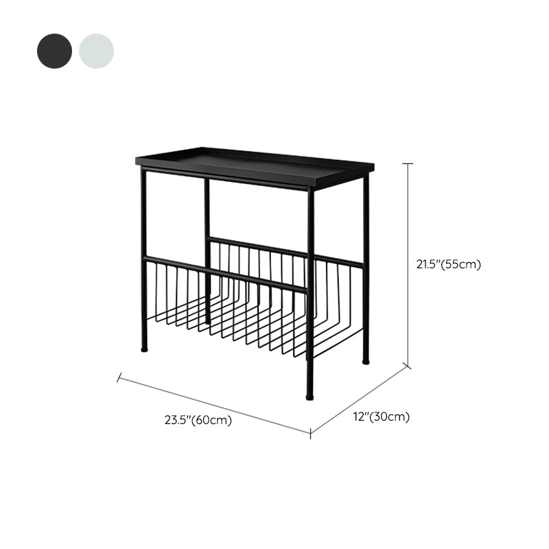 Open Storage Bedside Cabinet Contemporary Night Table for Bedroom